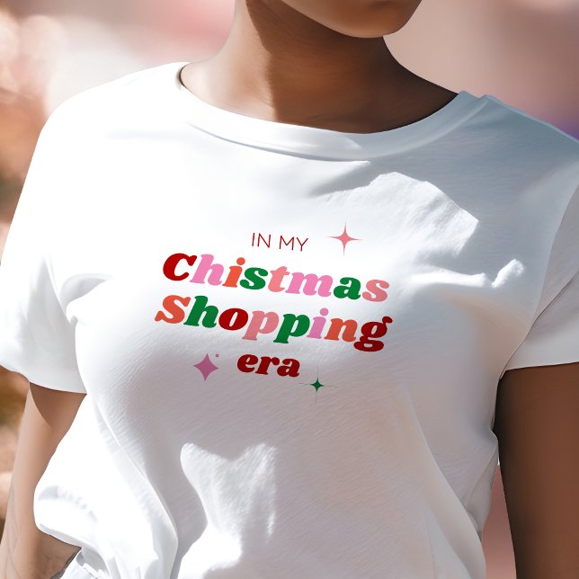 In My Christmas Shopping Era Festive Christmas T-Shirt (Creator Uploaded)