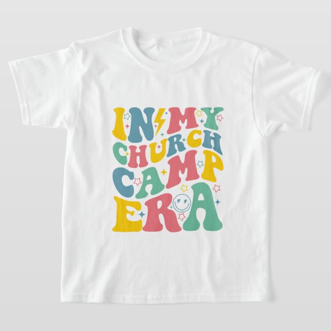 In My Church Camp Era, Summer Camp 2024 T-Shirt (Laydown)