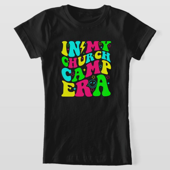  In My Church Camp Era, Summer Camp 2024 T-Shirt (Laydown)