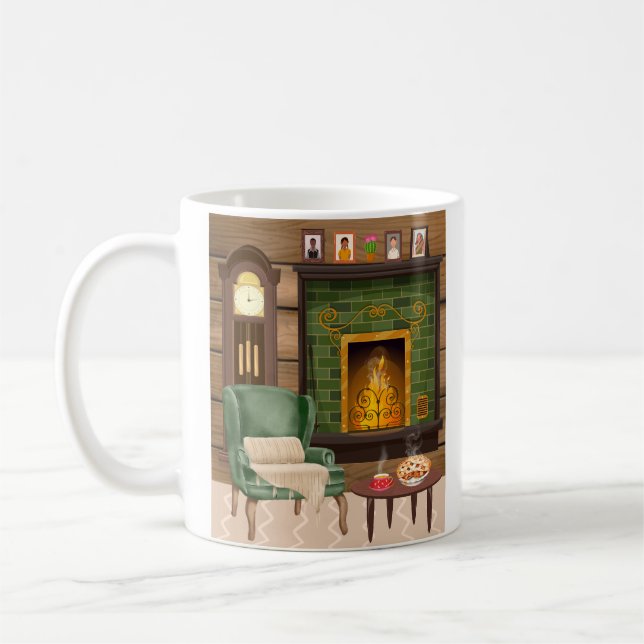 In my cozy home - picture on left coffee mug (Left)