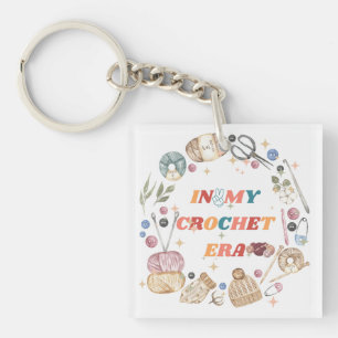 In My Crochet Era ,Crafter Mom Gift, Crochet Keychain
