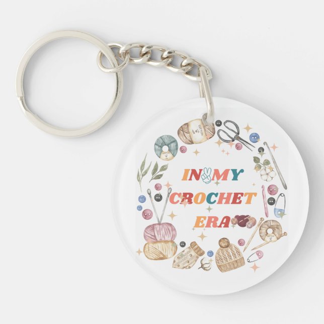 In My Crochet Era shirt ,Crafter Mom Gift, Crochet Keychain (Front)