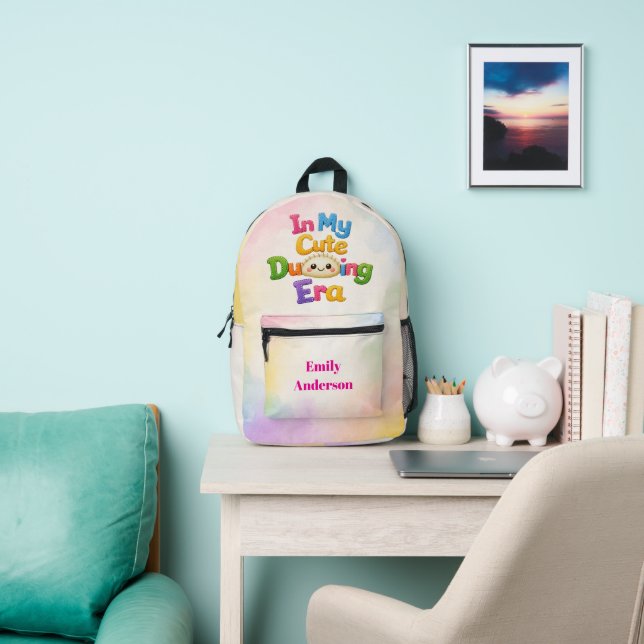 In My Cute Dumpling Era Printed Backpack (Insitu)