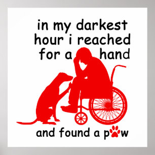 in my darkest hour i reached for a hand and found poster