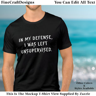In My Defense Funny Excuse Trendy Quote  Tri-Blend Shirt