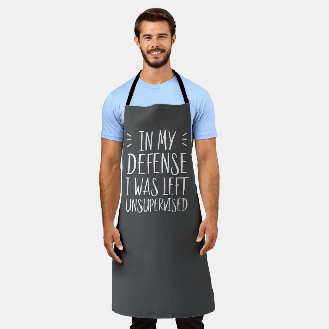 In my defense, I was left unsupervised Apron (Worn)