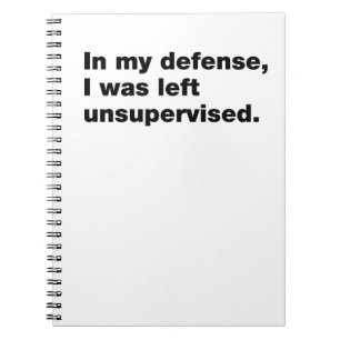 In my defense, I was left unsupervised Notebook