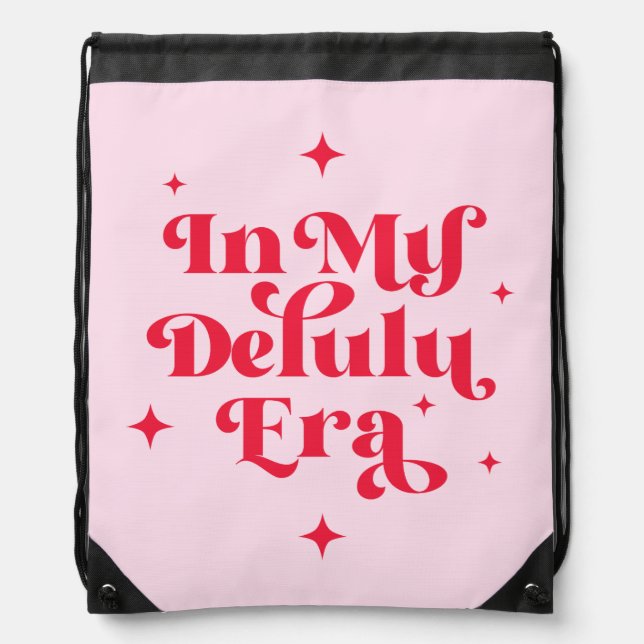 In My Delulu Era Drawstring Bag (Front)