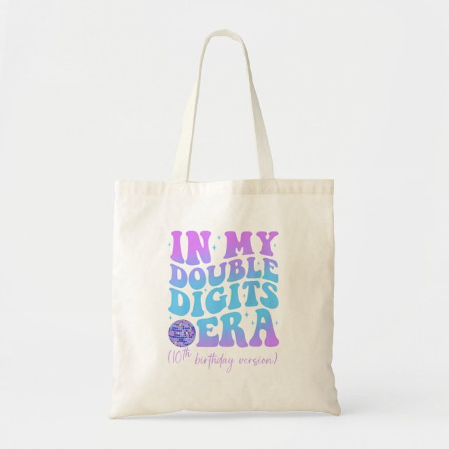 In My Double Digits Era 10Th Birthday Version Groo Tote Bag (Front)