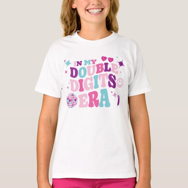 In My Double Digits Era Birthday Invitation T-Shirt (Front)
