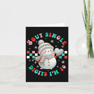 In My Double Digits Era Year Old 10th Birthday Sno Card