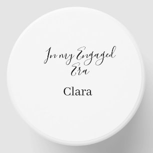 In my engaged era add name date engagement mini candle favors