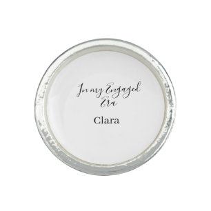 In my engaged era add name date engagement  ring