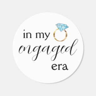 In My Engaged Era Diamond Ring Classic Round Sticker
