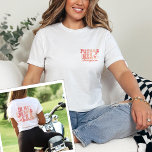 In My Engaged Era Engagement Gift Custom Fiance T-Shirt<br><div class="desc">Celebrate the journey to forever with the "In My Engaged Era" Engagement Gift Custom Fiancé T-Shirt – a personalized and trendy choice for the bride-to-be. This shirt isn't just an outfit; it's a celebration of love and commitment. The wavy retro text adds a cool and trendy touch, making it a...</div>