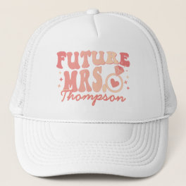 In My Engaged Era Engagement Gift Custom Fiance Trucker Hat