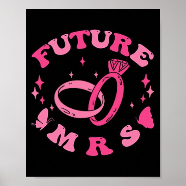 In My Engaged Era Groovy Bride Bachelorette Party  Poster (Front)