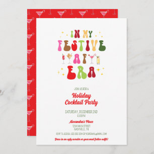 In My Festive AF Era Holiday Cocktail Party Invitation