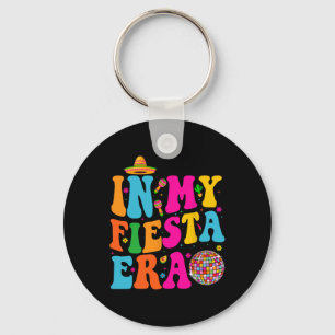 In My Fiesta Era Retro Cinco De Mayo Shirts For Wo Keychain