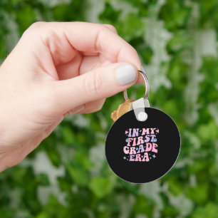 In My First Grade Era Girl Back To School Grade Keychain