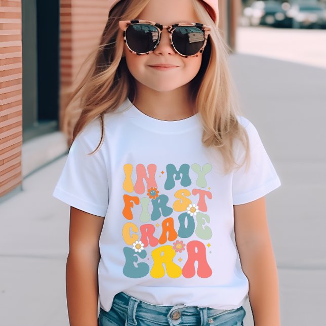 In My First Grade Era Groovy T-Shirt (Creator Uploaded)