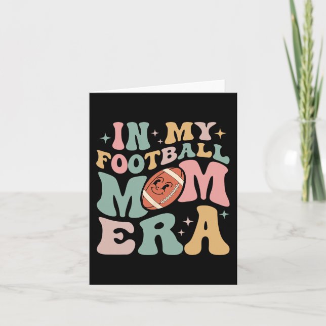 In My Football Mom Era Fun Retro Halloween Sport M Card (Front)