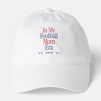 In My Football Mom Era Retro Red Blue Hat