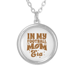 In My Football Mom Era Silver Plated Necklace