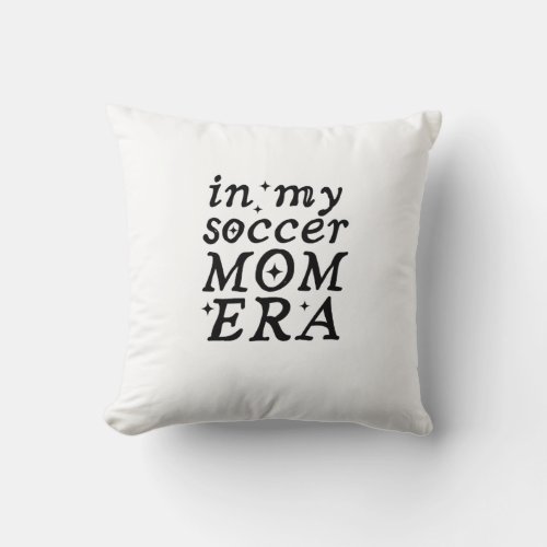 In My Football Mom Era Throw Pillow