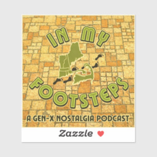 In My Footsteps Podcast Bumper Sticker Alt. #1