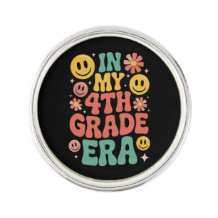In My Fourth Grade Era Retro 4th Grade Back School Lapel Pin