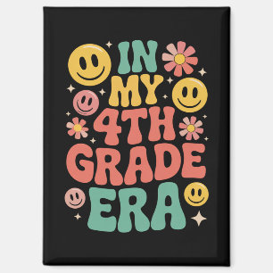 In My Fourth Grade Era Retro 4th Grade Back School Magnet