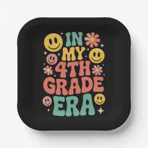 In My Fourth Grade Era Retro 4th Grade Back School Paper Plates