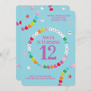 In My Friendship Bracelet Era Birthday Party Invitation