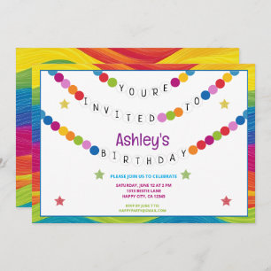 In My Friendship Bracelet Era Birthday Party Invitation