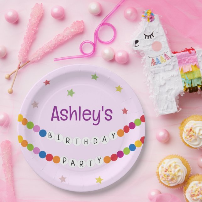 In My Friendship Bracelet Era Birthday Party Paper Plates (Party)