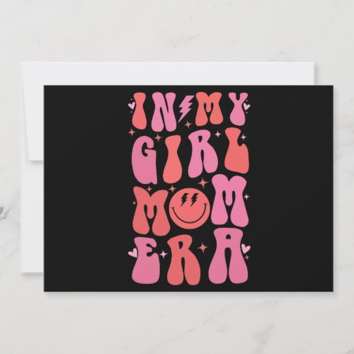 In My Girl Mom Era Retro Groovy Mothers Day  Holiday Card