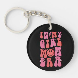 In My Girl Mom Era Retro Groovy Mother's Day  Keychain