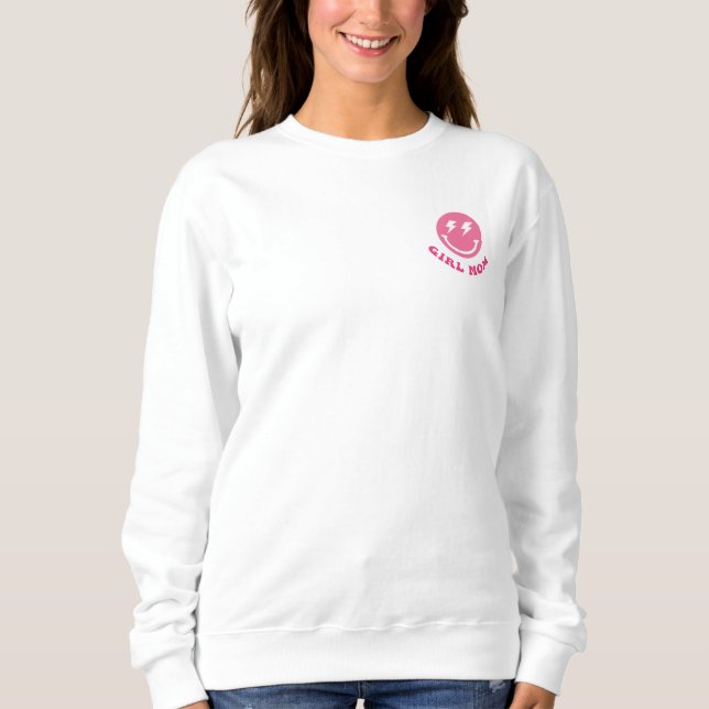 In My Girl Mom Era Shirt Girl Mom Sweatshirt Pink (Front)