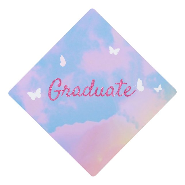 In My Graduation Era Lover Style  Graduation Cap Topper (Front)