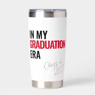 In My Graduation Era Red & White Gift Insulated Tumbler