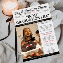 In My Graduation Era Trendy Photo Grad Party