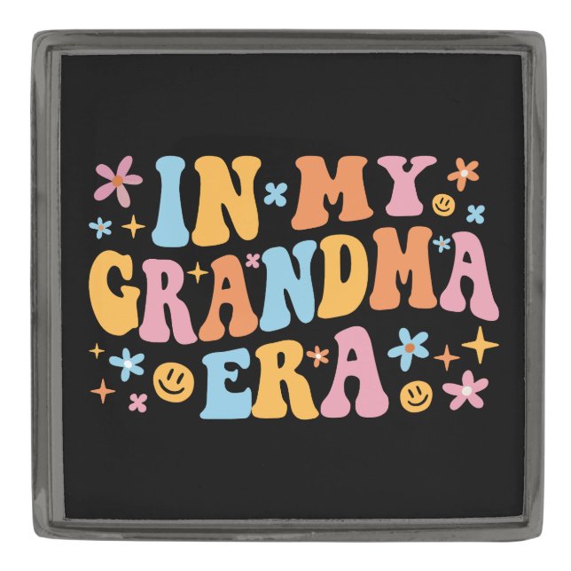 In My Grandma Era I Gunmetal Finish Lapel Pin (Front)