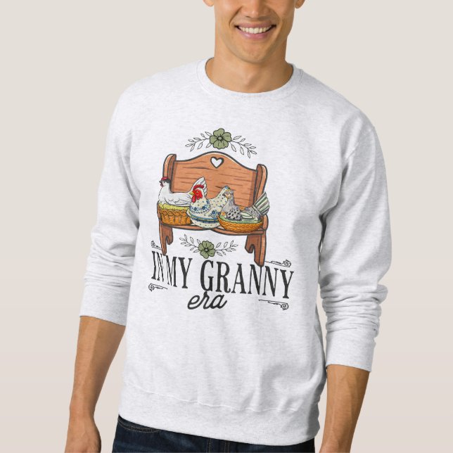 In My Granny Era, Vintage Farmhouse Chicken Sweatshirt (Front)