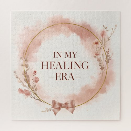 In My Healing Era Elegant Pink Self Love Puzzles