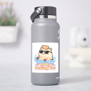 In My Healing Era Funny Capybara Sticker