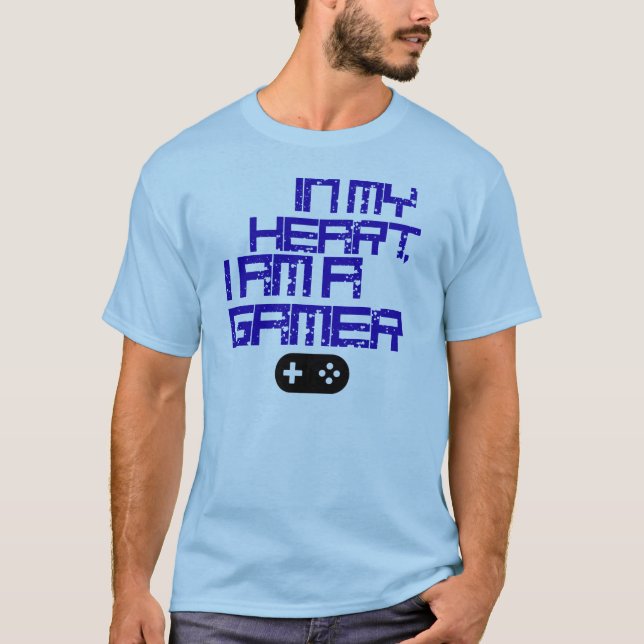 In My Heart, I Am A Gamer T-Shirt - Satoru Iwata (Front)