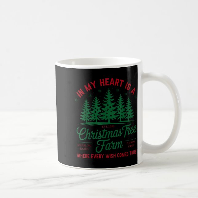 In My Heart Is A Christmas Tree Farm Fresh Christm Coffee Mug (Right)