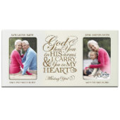In My Heart Memorial Ivory Double Picture Frame (Front)