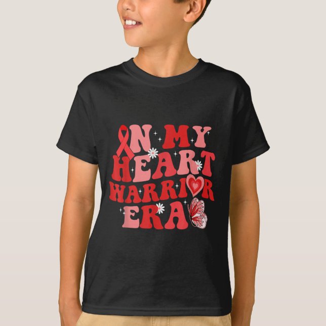 In My Heart Warrior Era Chd Heart Disease Awarenes T-Shirt (Front)